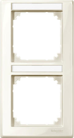 Schneider Electric MTN470244 MERTEN M-Smart РАМКА 2 поста с полем д/надп. верт. устан. БЕЖЕВЫЙ, SM