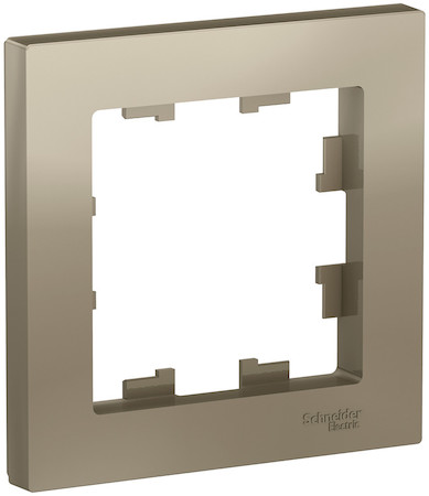 Schneider Electric ATN000501 ATLASDESIGN 1-постовая РАМКА, ШАМПАНЬ