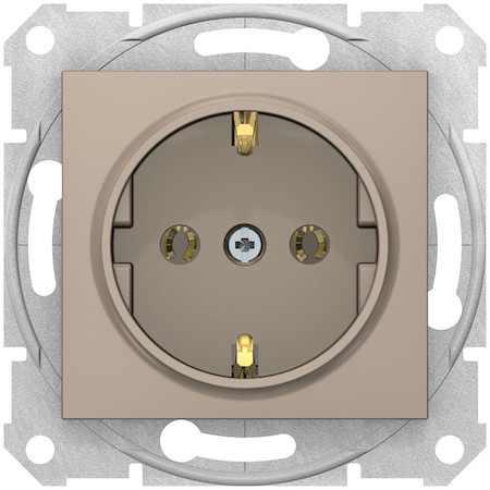 Schneider Electric SDN3000568 SEDNA РОЗЕТКА с зазем. конт., без защит. шторок, 16А, 250В, ТИТАН