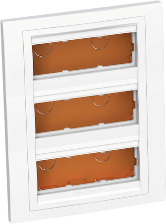 Schneider Electric ALB47479N КОРОБКА СКР.МОН 3Х3 ГОРИЗ.С РАМКОЙ АНТИБ