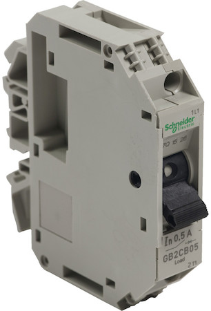 Schneider Electric GB2CB05 АВТОМАТИЧЕСКИЙ ВЫКЛЮЧАТЕЛЬ С КОМБИНИРОВАННЫМ РАСЦЕПИТЕЛЕМ 1 ПОЛЮС. 0,5А