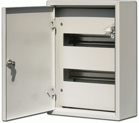 30203DEK Корпус мет. нав. 400х300х120, 24 мод., IP31, ЩРН-24 DEKraft