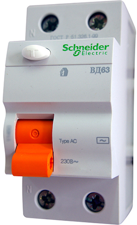 Schneider Electric 11453 ДИФ. ВЫКЛ. НАГРУЗКИ ВД63 2П 40A 300MA АС, Испания