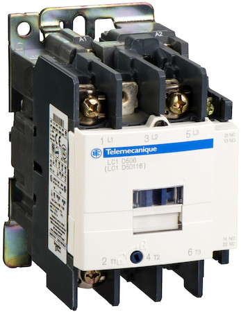 Schneider Electric LC1D506FW КОНТАКТОР D 3Р, 50A,НО+НЗ,110V ПОСТ.ТОКА