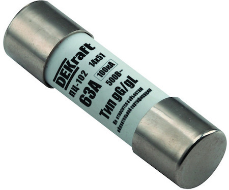 21380DEK Предохранитель цилиндрич. 40A 14x51 ПЦ-102 DEKraft