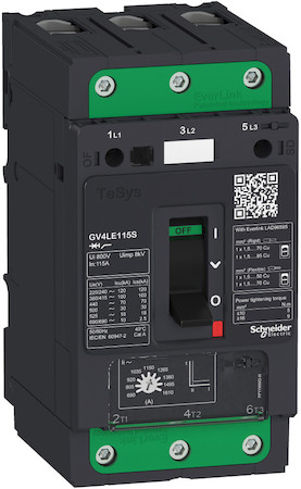 Schneider Electric GV4LE80B АВТ.ВЫКЛ GV4LE С МАГНИТНЫМ РАСЦЕПИТЕЛЕМ 80A 25kA ЗАЖИМ EVERLINK