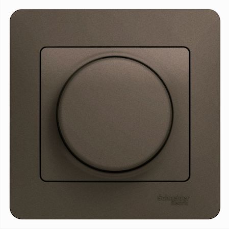 Schneider Electric GSL000837 GLOSSA СВЕТОРЕГУЛЯТОР (диммер) LED, RC, 630Вт/ВА, в сборе, ШОКОЛАД