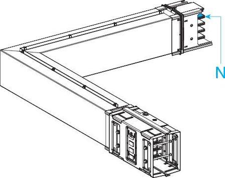 Schneider Electric KSA400DLC4A СЕКЦИЯ УГЛОВАЯ ГОРИЗ. НА ЗАКАЗ 400А