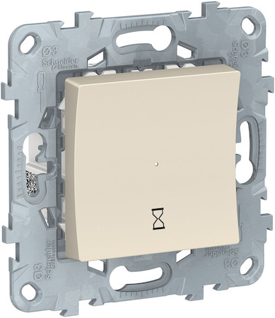 Schneider Electric NU553544 UNICA NEW таймер нажимной, 10А, бежевый