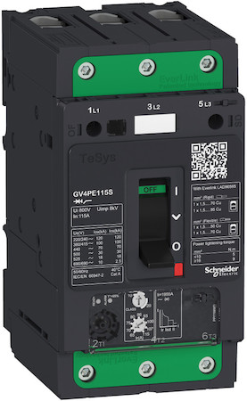 Schneider Electric GV4PE07S АВТ.ВЫКЛ GV4PE С КОМБИНИРОВАННЫМ РАСЦЕПИТЕЛЕМ 7A 100kA ЗАЖИМ EVERLINK