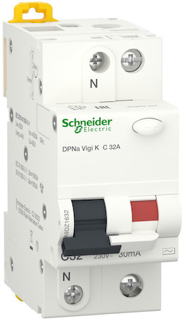 Schneider Electric A9DZ1632 Acti9 АВДТ  1P+N C 32A 4,5кА 30mA AC  