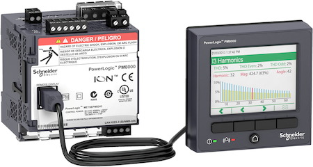 Schneider Electric METSEPM8244RU Счетчик электроэнергии PM8244 на DIN-рейку с выносным дисплеем 