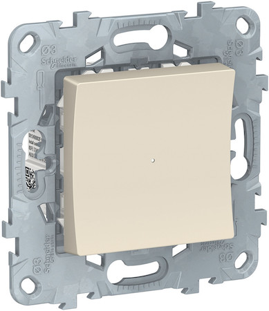 Schneider Electric NU553744 UNICA NEW релейный выключатель Wiser нажимной, 10А, бежевый