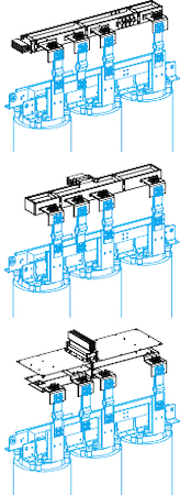 Schneider Electric KTB0000YE1 4 L-ОБРАЗНЫЕ ШИНЫ С БОЛТАМИ 160ММ, 800-1250А