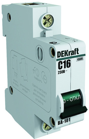 DEKraft 11055DEK Авт. выкл. 1Р 20А х-ка C ВА-101 4,5кА