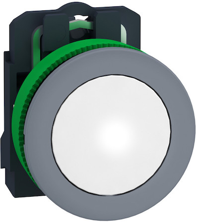 Schneider Electric XB5FVB1C0 СИГН. ЛАМПА 22ММ 24В БЕЛАЯ, ЗАПОДЛИЦО, ПЛАСТИК C0