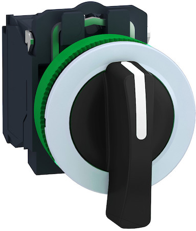 Schneider Electric XB5FJ21C1 ПЕРЕКЛЮЧАТЕЛЬ 22ММ 2 ПОЗ. УДЛИНЕННАЯ РУЧКА, ЗАПОДЛИЦО, 1НО, ПЛАСТИК C1