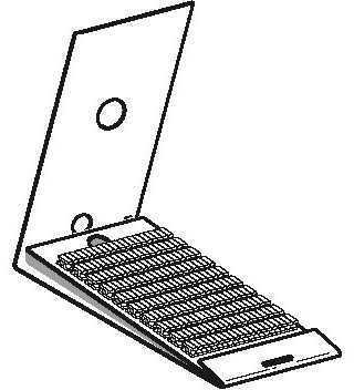 Schneider Electric AR1MC013 Orange clip-in marker numeric character 3, set of 200