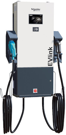 Schneider Electric EVD1S24THB Станция EVlink DC 24кВт CHAdeMO_CCS2