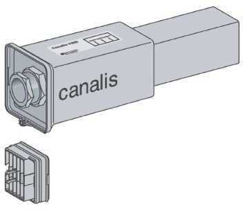 Schneider Electric KBB40ABG4T Canalis, feed unit for KBB, 40A, left mounting, DALI compatible