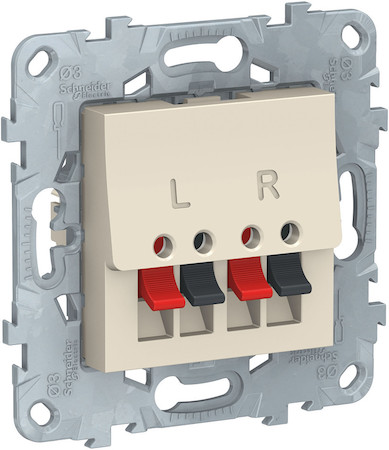 Schneider Electric NU548644 UNICA NEW АУДИОрозетка, бежевый