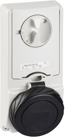 Schneider Electric 82199 ПАНЕЛЬНАЯ РОЗЕТКА UNIKA С ДЕРЖ ПРЕДОХР 32A 3PNE 480-500 IP65