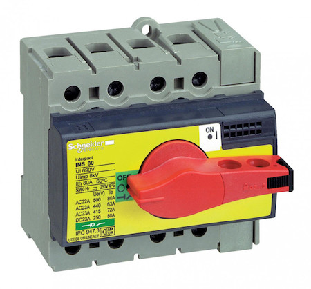 Schneider Electric 28918 ВЫКЛЮЧАТЕЛЬ-РАЗЪЕДИНИТЕЛЬ INS63 3P КРАСЦЕПИТЕЛЬ -ЖЕЛТ.
