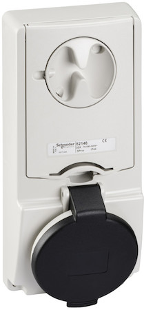 Schneider Electric 82148 ПАНЕЛЬНАЯ РОЗЕТКА UNIKA С ДЕРЖ ПРЕДОХР 32A 3P-E 480-500 IP44