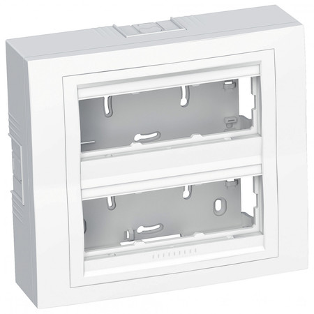 Schneider Electric ALB44436 КОРОБКА НАР.МОНТ 2x3 ГОРИЗ.C РАМКОЙ 9003