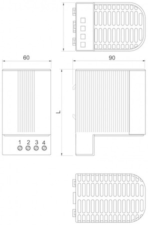 Schneider Electric NSYCR100WU3C РЕЗИСТИВНЫЙ НАГРЕВАТЕЛЬ С КОЖУХОМ 90 ВТ 400В