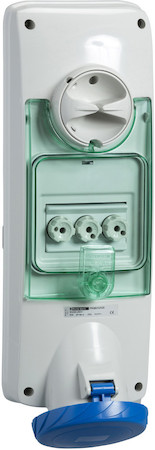 Schneider Electric PKB63V524 ПАНЕЛЬНАЯ РОЗЕТКА UNIKA С ДЕРЖ ПРЕДОХР 63A 3P-E 200-250 IP 65