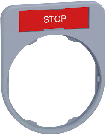 Schneider Electric ZBYF2304C1 ДЕРЖАТЕЛЬ МАРКИРОВКИ ЗАПОДЛИЦО "STOP", C1