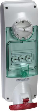 Schneider Electric PKB63V534 ПАНЕЛЬНАЯ РОЗЕТКА UNIKA С ДЕРЖ ПРЕДОХР 63A 3P-E 380-415 IP65