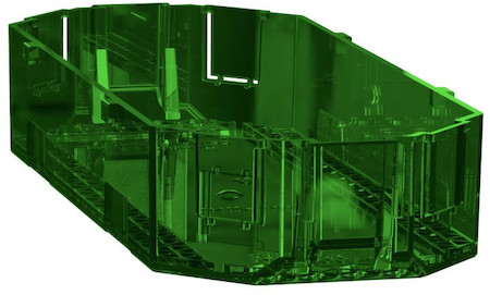 Schneider Electric INS52155 US+ Крышка суппорта 3х45 UnicaMod - запчасть для лючков (упаковка из 10шт)