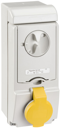 Schneider Electric 83130 НАСТЕННАЯ РОЗЕТКА UNIKA Б/ЗЩ 16A 3PNE 100-130 IP44