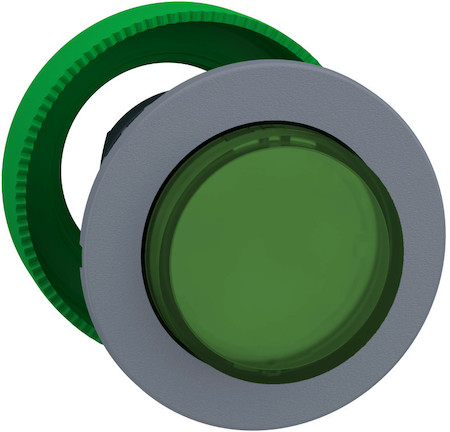 Schneider Electric ZB5FW133C0 ГОЛОВКА КНОПКИ 22ММ ЗЕЛЕНАЯ, С ЗАДЕРЖКОЙ, ПОДСВ, ВЫСТУПАЮЩАЯ, ЗАПОД, ПЛАСТИК C0