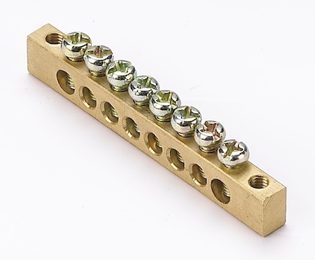 DEKraft 32002DEK Шина нулевая 8 групп/крепеж по краям, сеч. 6x9 м