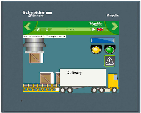 Schneider Electric HMIGTO2300 СЕНСОРНЫЙ ЦВЕТНОЙ ТЕРМИНАЛ 5,7" 320?240 TFT, RJ45 RS232/485, SUB-D, 64Mб/128кБ