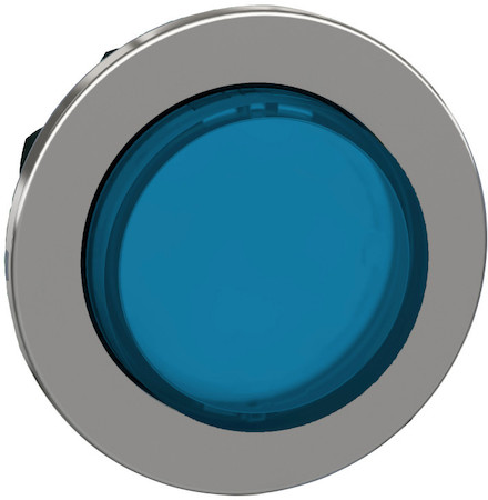 Schneider Electric ZB4FH63 ГОЛОВКА КНОПКИ 22ММ СИНЯЯ, С ЗАДЕРЖКОЙ, LED, ВЫСТУПАЮЩАЯ, ЗАПОДЛИЦО, МЕТАЛЛ