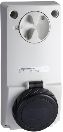 Schneider Electric 82088 ПАНЕЛЬНАЯ РОЗЕТКА UNIKA Б/ЗАЩ 16A 3PNE 480-500 IP65