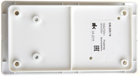 Schneider Electric GSL000174 GLOSSA БЛОК: РОЗЕТКА с зазем. со шторками+ 2-клавишный ВЫКЛЮЧАТЕЛЬ БЕЛЫЙ