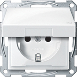 Schneider Electric MTN2314-1319 Розетка IP44, без рамки, бел