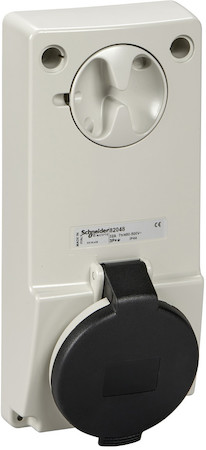 Schneider Electric 82049 ПАНЕЛЬНАЯ РОЗЕТКА UNIKA Б/ЗАЩ 32A 3PNE 480-500 IP44