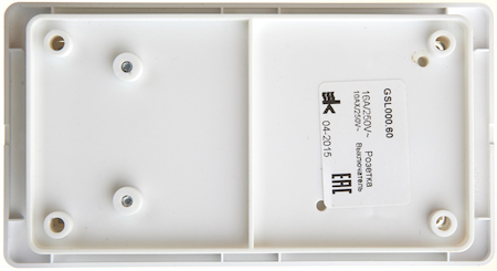 Schneider Electric GSL000160 GLOSSA БЛОК: РОЗЕТКА + 1-клавишный ВЫКЛЮЧАТЕЛЬ БЕЛЫЙ
