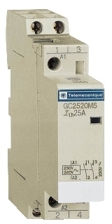 Schneider Electric GC2502M527 МОДУЛЬНЫЙ КОНТАКТОР 2 ПОЛЮСА (2НЗ).25А. ЦЕПЬ УПРАВЛЕНИЯ 220В 50ГЦ