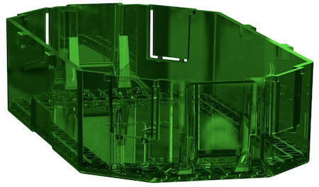 Schneider Electric INS52153 US+ Крышка суппорта 2х45 UnicaMod - запчасть для лючков (упаковка из 10шт)