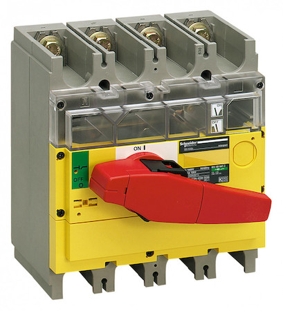 Schneider Electric 31191 ВЫКЛЮЧАТЕЛЬ-РАЗЪЕД. INV400 4П КРАС.-ЖЕЛТ.