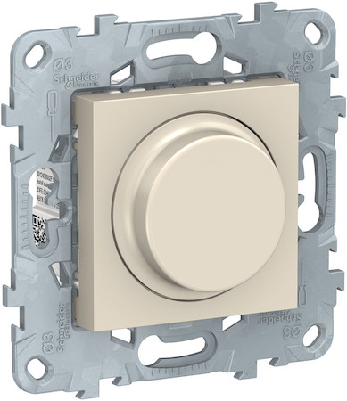 Schneider Electric NU551644 UNICA NEW LED СВЕТОРЕГУЛЯТОР Wiser повор-наж, универсальный 7-200Вт, бежевый