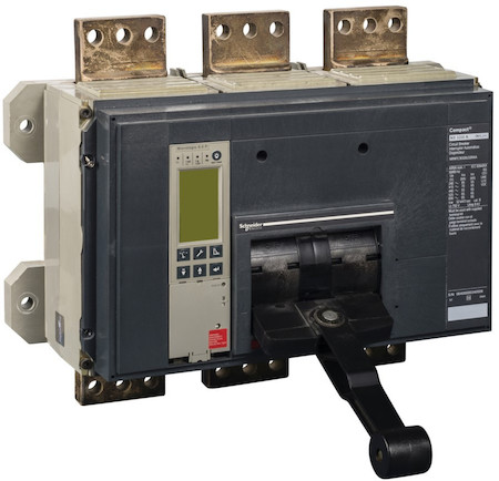 Schneider Electric 34006 Коммутационный блок ComPact NS2000N, 50 kA при 415 В пер.тока, 2000 A, стацион., ручное управление, без расцепителя, 3П