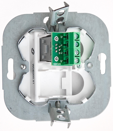 Schneider Electric WDE000381 ДУЭТ РОЗЕТКА телефонная RJ11, механизм, СЕРЕБРИСТЫЙ